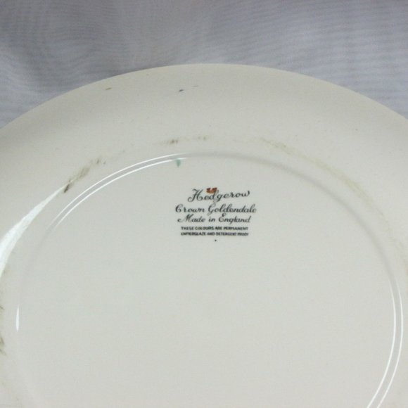 Vintage Alfred Meakin Hedgerow Dinner Plate Plants Grasses Flowers Cottagecore - Picture 3 of 5